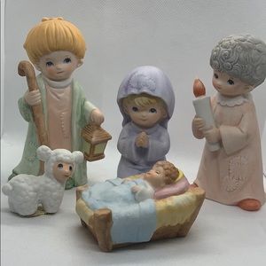 VNTG Home Interior - Homco Children’s Nativity Set